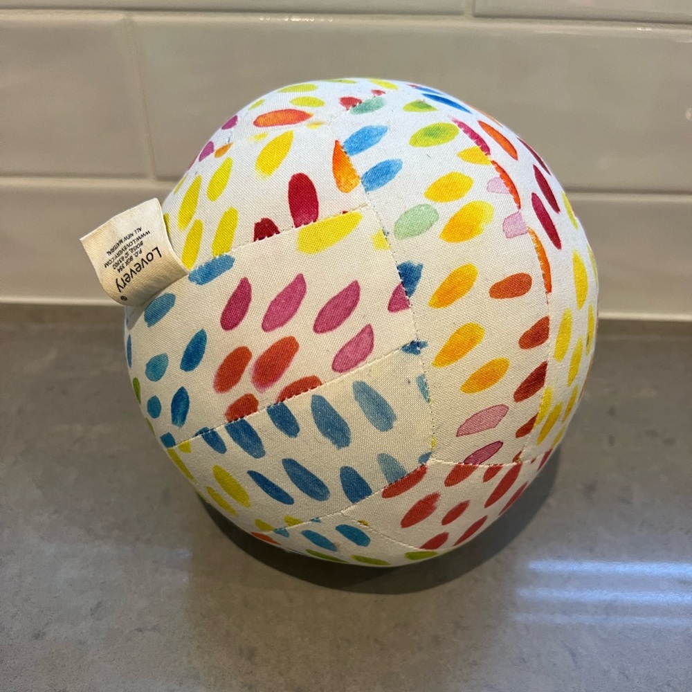 Lovevery Multicolor Fabric Ball large